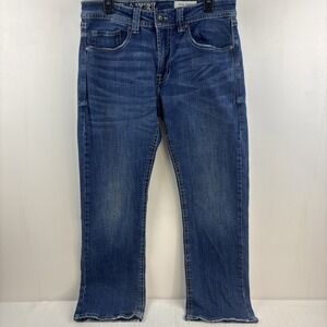 TK Axel Men's Slim Boot Cut Jeans Size‎ 32x30 Medium Wash Embroidered Pockets